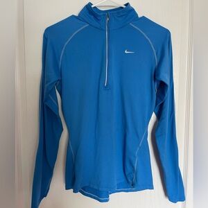 Nike Half-Zip Blue Performance Top